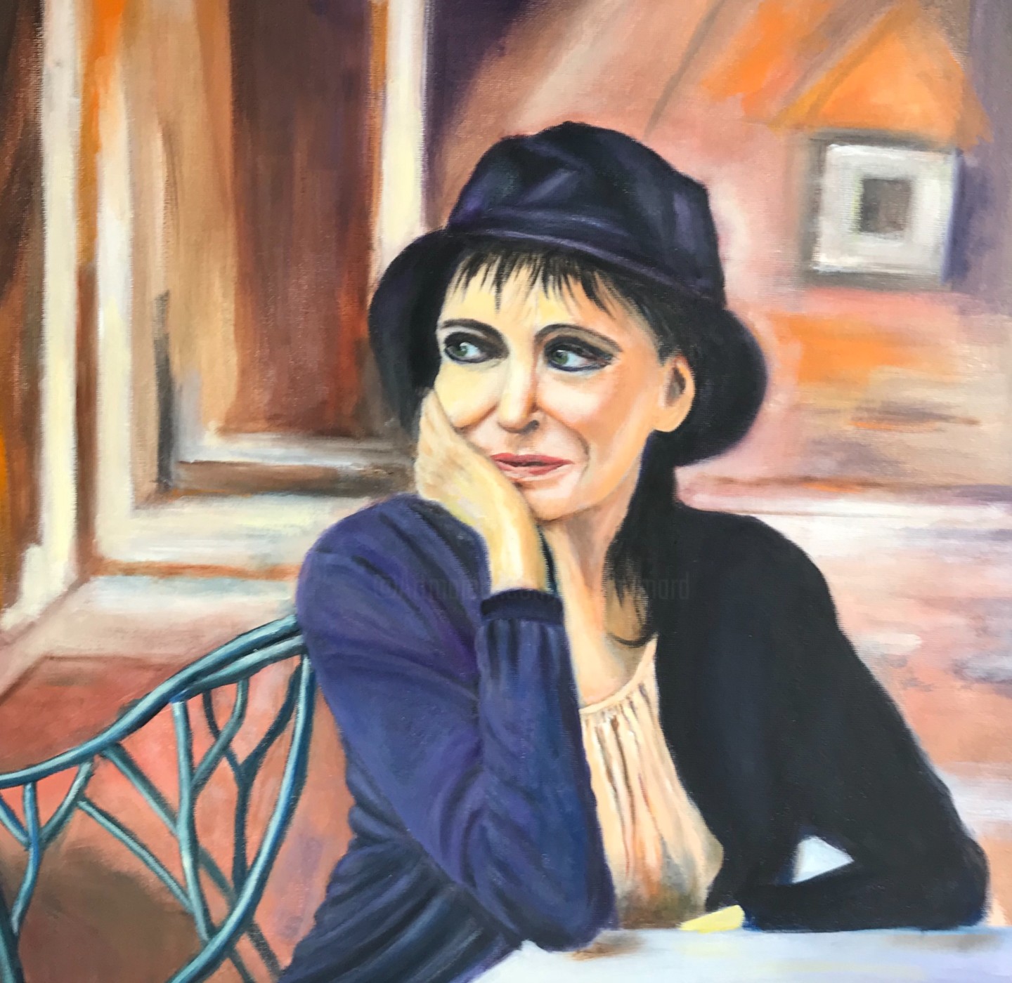 絵画　ANNA．Ｋ Anna Karina, 絵画 Bernard Fouqueによって | ArtMajeur