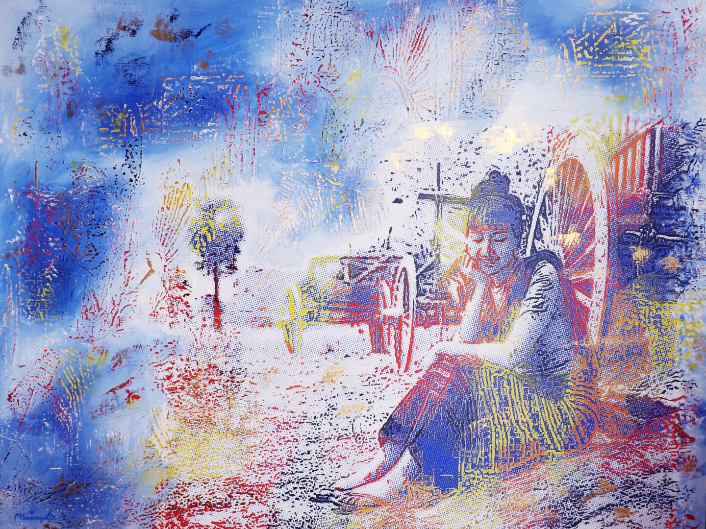 Myanmar Girl, Painting by San Myint | ArtMajeur Myanmar Girl, Painting by San Myint | ArtMajeur
