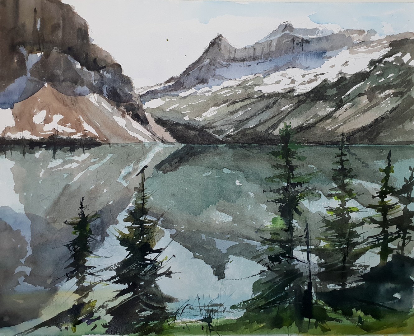 Lake Louise, Canada, Painting by Jacques Villares | ArtMajeur