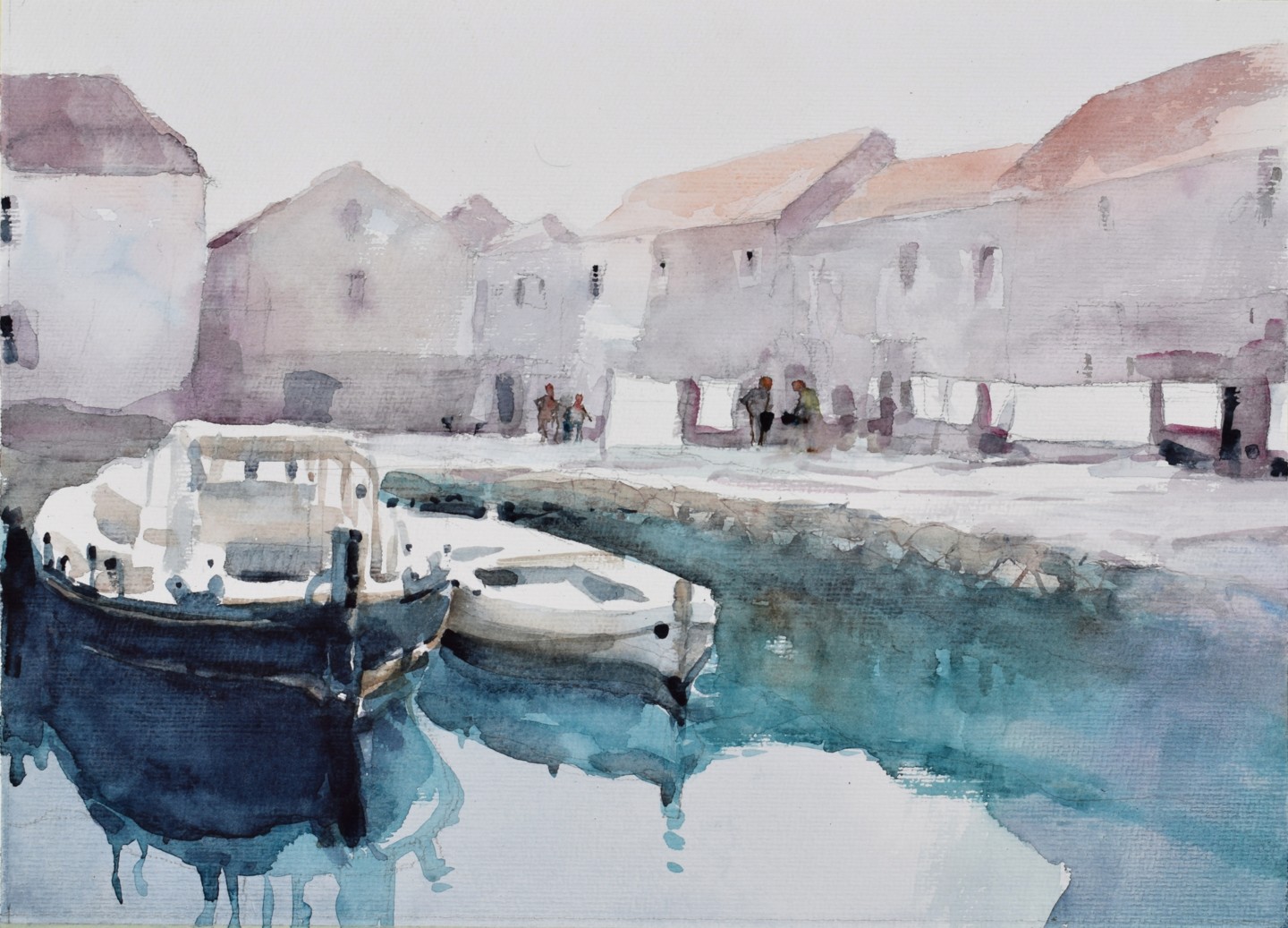 Harbor, 絵画 Goran Žigolić (watercolors)によって | ArtMajeur