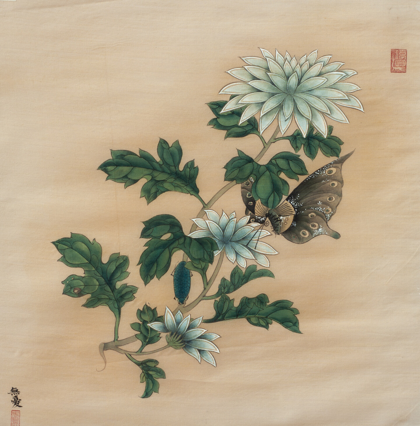 国立中央博物館は春を迎え、「昔の絵の中の花と蝶」展を開催する
