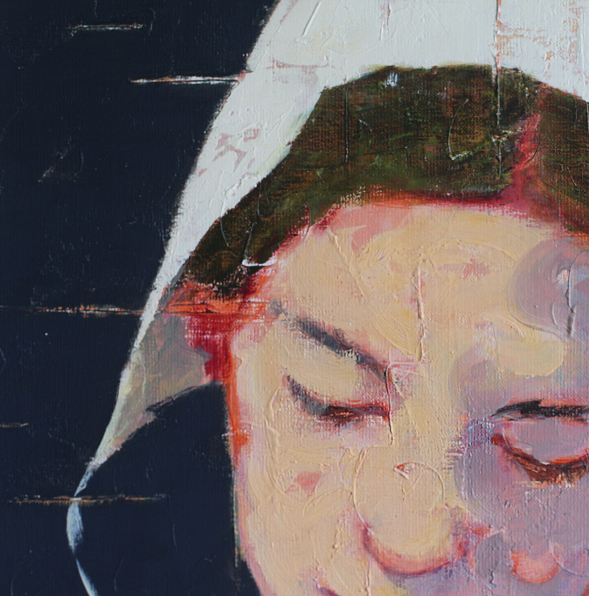 スペイン画家 Tomasa Martin ”赤いバラと日記” 油彩画