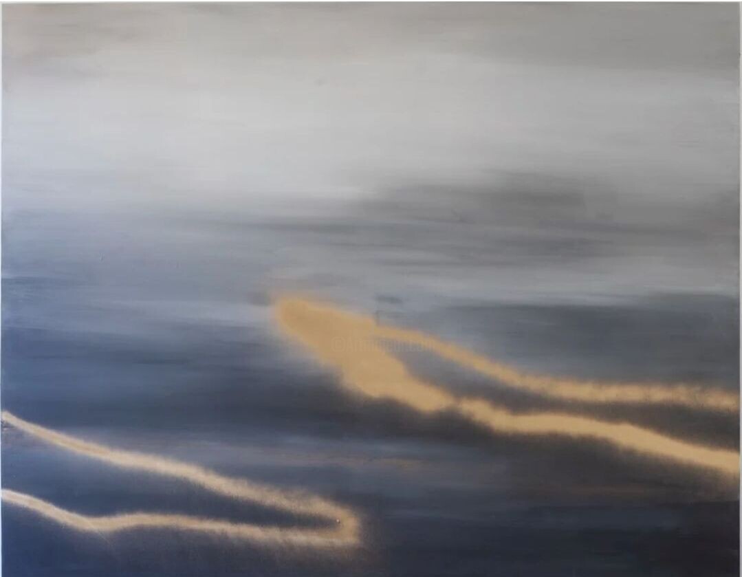 Painting titled "Untitled" by Pau Escat, Original Artwork, Acrylic Mounted on Wood Stretcher frame