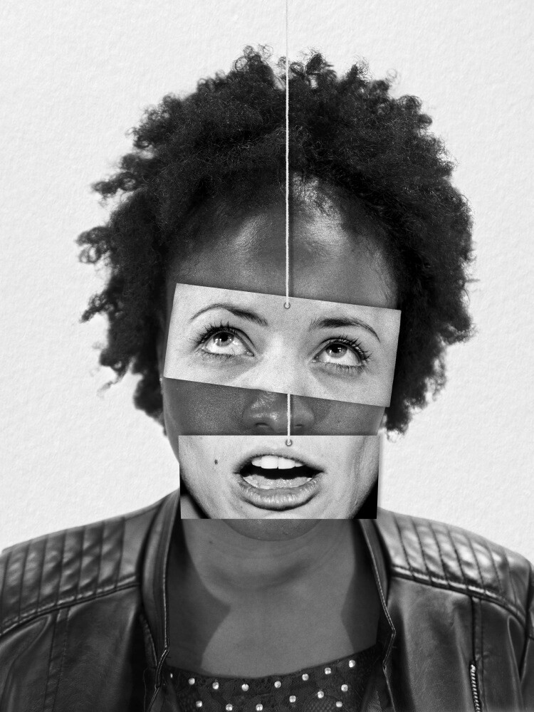 Photography titled "Face cachée #2" by Hervé Gergaud, Original Artwork, Manipulated Photography