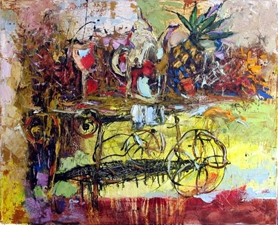 Oksana Veber - Still life with pineapple