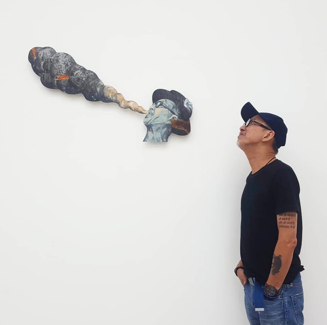 本日限り特価！インドネシア現代美術の代表格,アグス・スワゲ,水彩,超堀出物 本日限り特価！インドネシア現代美術の代表格,アグス・スワゲ