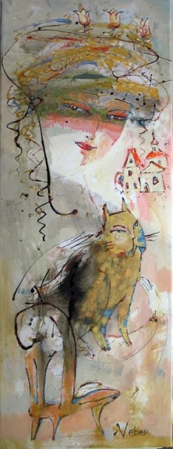 Oksana Veber - Girl with a Cat