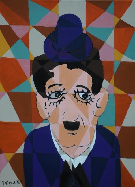 Chaplin 絵画 原画 ドローイング アート 2点 Charlie Chaplin Ll, 絵画 Trigueiroによって | ArtMajeur