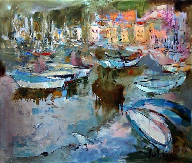 Oksana Veber - Fishing boats in Komiza