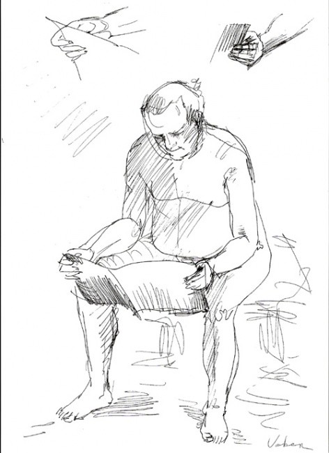 Oksana Veber - Live model drawing