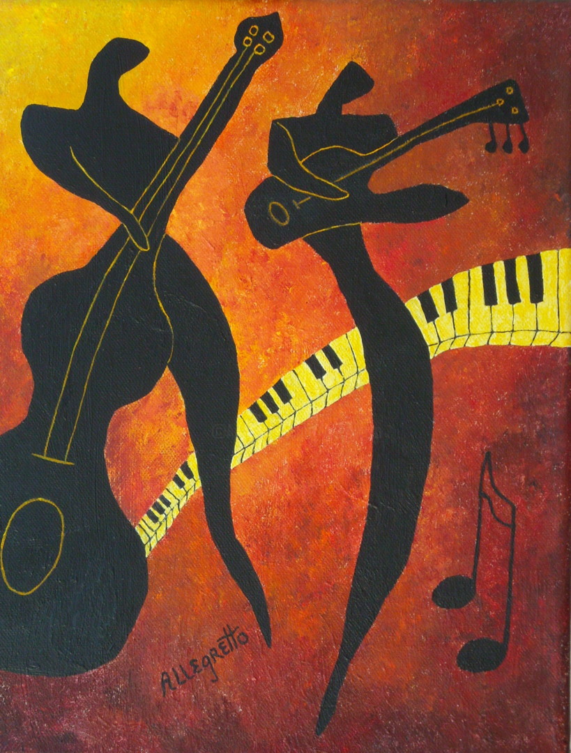 New Orleans Jazz, Painting by Allegretto | ArtMajeur