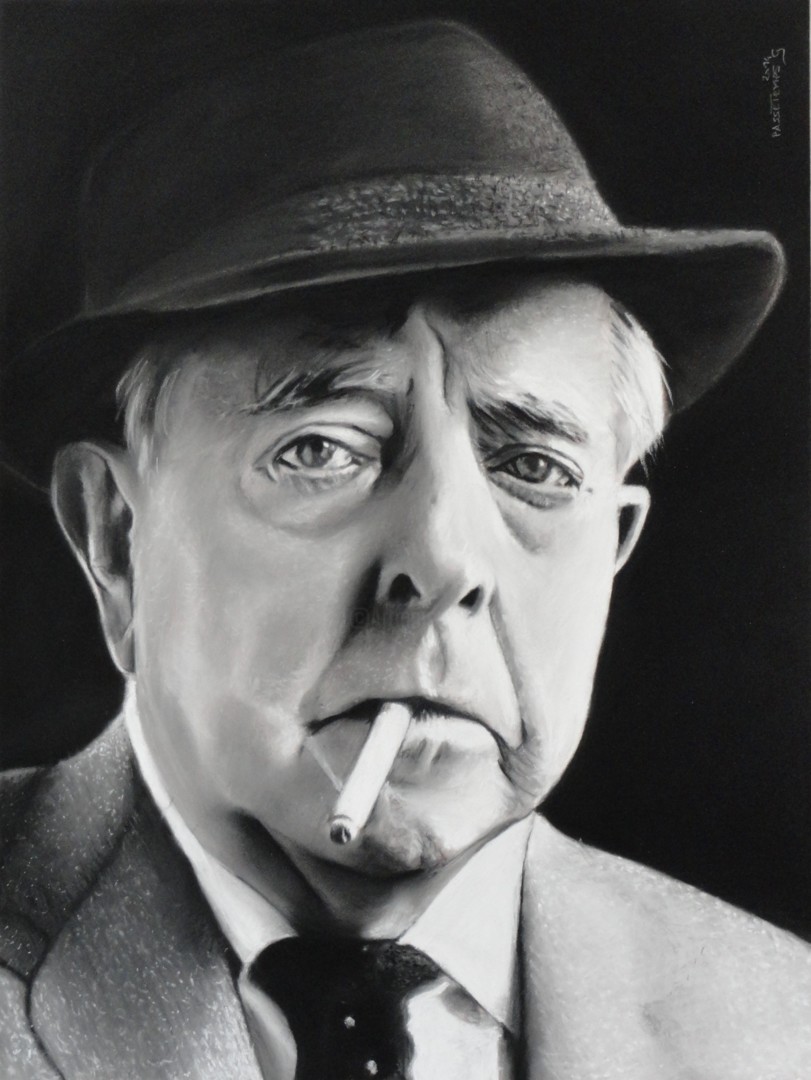 Jacques-Prevert.jpg, Painting by Gilles Passetemps | ArtMajeur