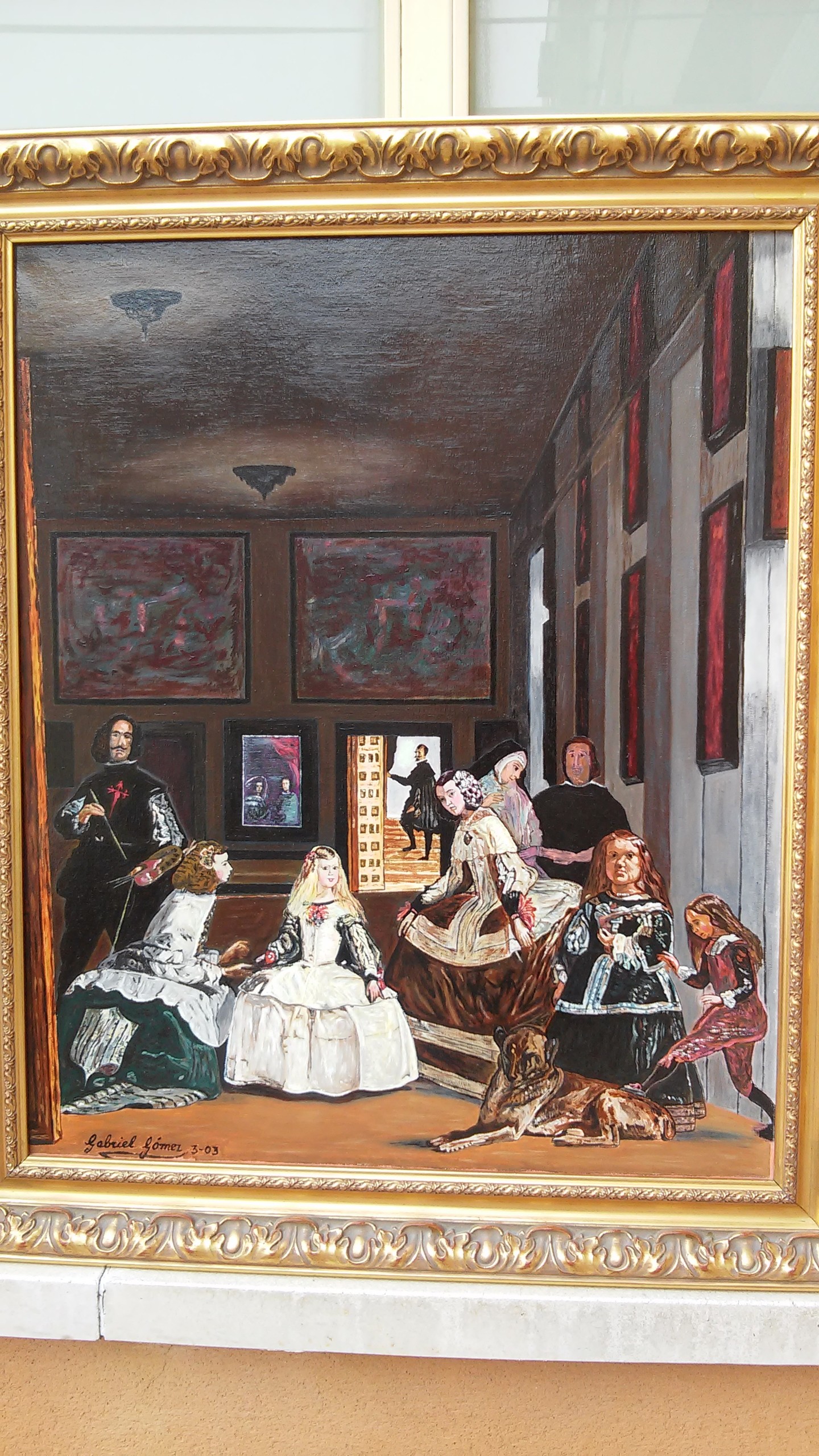 Las Meninas, 絵画 Gabriel Gómez Ramírezによって | ArtMajeur