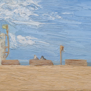 Malerei mit dem Titel "Laguna Beach" von Frank'O Orsi Pittore Espressionista, Original-Kunstwerk, Öl