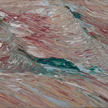 Malerei mit dem Titel "Red Rocks Canyon" von Frank'O Orsi Pittore Espressionista, Original-Kunstwerk, Öl