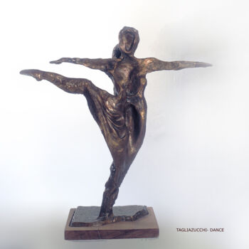 「DANCE - METAL SCULP…」というタイトルの彫刻 Roberto Tagliazucchiによって, オリジナルのアートワーク, ブロンズ