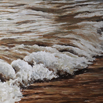 Pintura titulada "Vague déferlante 11…" por Renand, Obra de arte original, Oleo