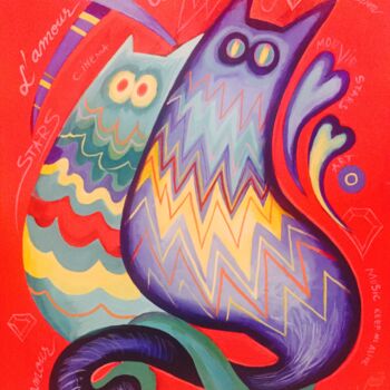 Pintura titulada "L amour in Cannes" por Kaola Oty, Obra de arte original, Acrílico
