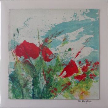 Peinture intitulée "sur le chemin" par Catherine Dufrene (Katy), Œuvre d'art originale, Acrylique