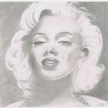 「maryline.jpg」というタイトルの描画 Isabelleによって, オリジナルのアートワーク