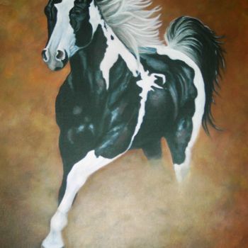 Peinture intitulée "ballade-fougueuse-n…" par Isabelle, Œuvre d'art originale