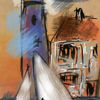 Digital Arts titled "Le phare..." by Jacky Patin, Original Artwork