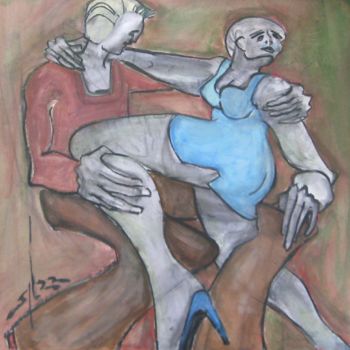 Painting titled "they were 35pefmp" by Richard Herr, Original Artwork, Acrylic