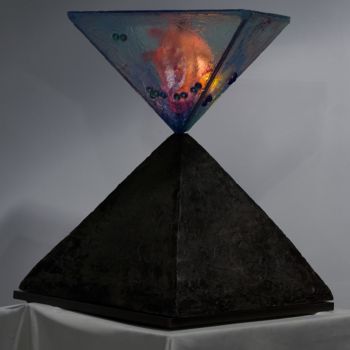 Sculpture titled "La Vie ∞ La Mort  /…" by Aleksandra Kann-Bogomilska, Original Artwork, Resin