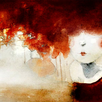 Schilderij getiteld "ocaso" door Cesar Ayllón, Origineel Kunstwerk