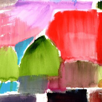 Painting titled "View off Cap Sante" by Janel Bragg, Original Artwork