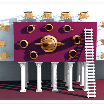 Digital Arts titled "First-Breakfast" by Shovin Bhattacharjee, Original Artwork, Digital Painting