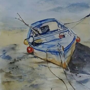 Peinture intitulée "barco.jpg" par Isabel Alfarrobinha, Œuvre d'art originale, Aquarelle