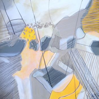 Painting titled "Balançoire" by Sebastian Olivier Burckhardt, Original Artwork, Acrylic