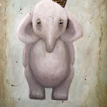Peinture intitulée "Elmer - 380" par Noëlle Lassailly, Œuvre d'art originale, Acrylique