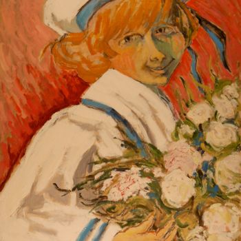 Peinture intitulée "Le petit marin.jpg" par Dominique Bertrand, Œuvre d'art originale