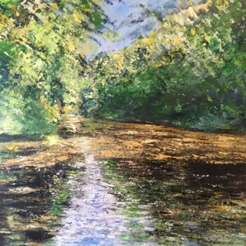 Painting titled "Rives hier" by Anne Vignau, Original Artwork