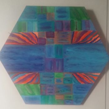 Peinture intitulée "le cerveau de l'hom…" par Sapiacelli, Œuvre d'art originale, Huile
