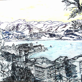 Peinture intitulée "vue-d-une-partie-d-…" par Etienne Saint-Michel, Œuvre d'art originale, Acrylique