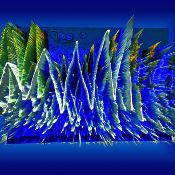 Digital Arts titled "LES ONDES TRAVERSEN…" by Blaise Lavenex, Original Artwork