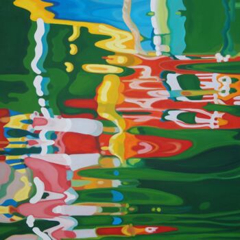Painting titled "Mouvement fluide de…" by Gwendoline Pieters, Original Artwork, Oil