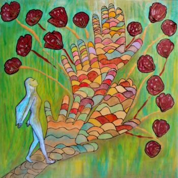 Painting titled ""Trust your path" h…" by Gioia Albano, Original Artwork, Acrylic