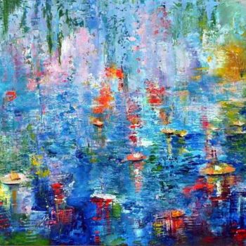 Painting titled "paradise" by Nejib Zneidi, Original Artwork