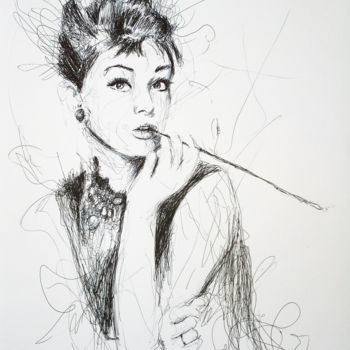 Dibujo titulada "elegance lives fore…" por Maurizio Puglisi, Obra de arte original, Bolígrafo