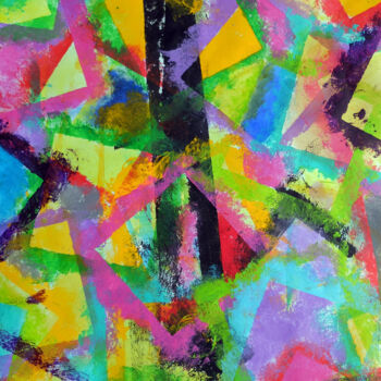 Peinture intitulée "LE RAYON NOIR" par Jean-Marc Philippe (Jimpy), Œuvre d'art originale, Acrylique