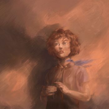 Arts numériques intitulée "indigo" par Solovey, Œuvre d'art originale, Peinture numérique