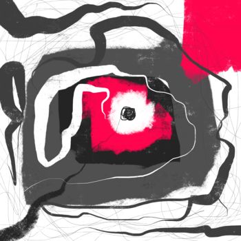 Digital Arts titled "The Power of the In…" by Cila, Original Artwork, Digital Painting Mounted on Aluminium