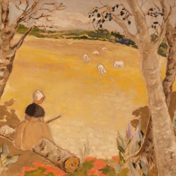 Peinture intitulée "Nature bretonne" par Dominique Bertrand, Œuvre d'art originale, Huile