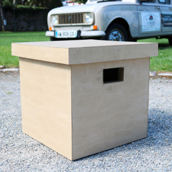 Artisanat intitulée "Caisse de rangement…" par Cartsandra B, Œuvre d'art originale, Meuble