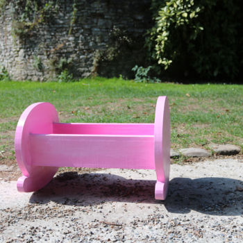 Artisanat intitulée "Berceau-rose" par Cartsandra B, Œuvre d'art originale