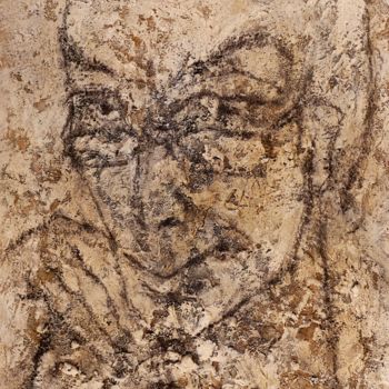 Peinture intitulée "Autoportrait (avec…" par Dominique Bertrand, Œuvre d'art originale, Huile